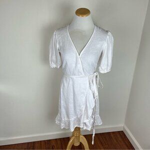 Honorine 100% Linen Dress White Size XS